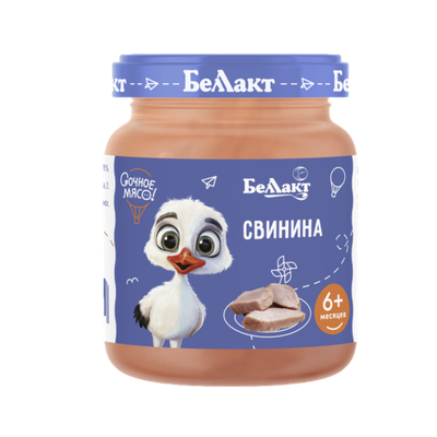 Пюре «Беллакт» свинина с 6 месяцев