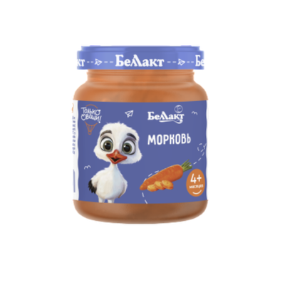 Пюре «Беллакт» из моркови с 4 месяцев