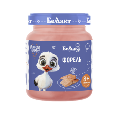 Пюре «Беллакт» из форели с 8 месяцев