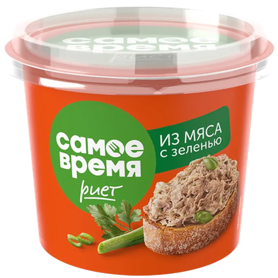 Риет из мяса «Самое время» с зеленью