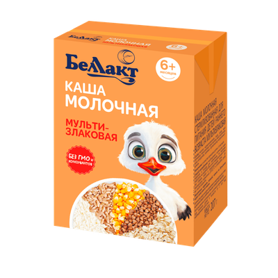 Каша молочная «Беллакт» мультизлаковая с 6 месяцев