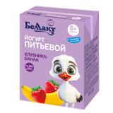 Йогурт питьевой «Беллакт» 2,6% клубника-банан