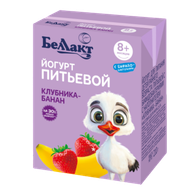 Йогурт питьевой «Беллакт» 2,6% клубника-банан - Мир Продуктов №4