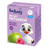 Йогурт питьевой «Беллакт» 2,6% яблоко-малина