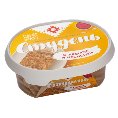 Студень с хреном и чесноком