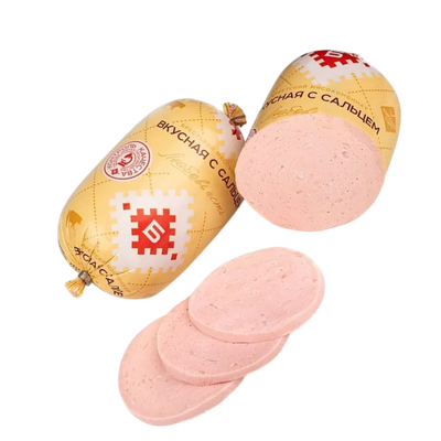 Колбаса вареная «Вкусная с сальцем» в/с