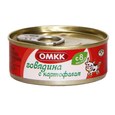 Консервы мясорастительные «ОМКК» говядина с картофелем с 8 месяцев