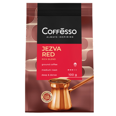 Кофе молотый «Coffesso» jezva red