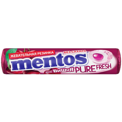 Жевательная резинка «Mentos Pure Fresh» вишня