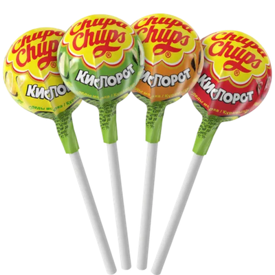Карамель «Chupa Chups» яблоко-вишня-лимон-апельсин