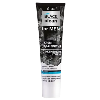 Крем для бритья «BLACK clean» с активным углем