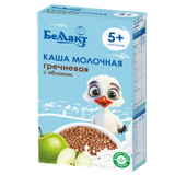 Каша молочная «Беллакт» гречневая с яблоком с 5 месяцев