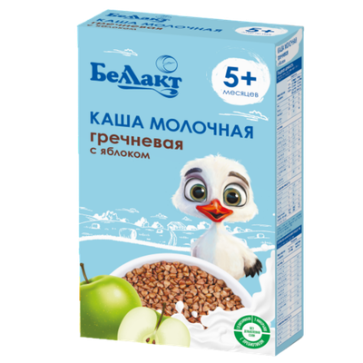 Каша молочная «Беллакт» гречневая с яблоком с 5 месяцев