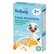 Каша молочная «Беллакт» кукурузно-овсяная с грушей с 5 месяцев - Мир Продуктов №4