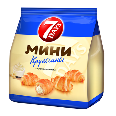 Мини круассаны «7 Days» с кремом ваниль