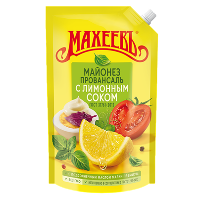 Майонез «Махеевъ» 67% Провансаль с лимонным соком