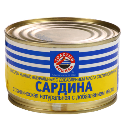Сардина «Толстый Боцман» с добавлением масла