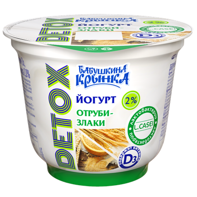 Йогурт «Бабушкина крынка» отруби-злаки