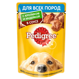 Корм для собак «Pedigree» кролик и индейка в соусе