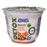 Йогурт «Бабушкина Крынка» detox тыква-мюсли 2% - Мир Продуктов №4