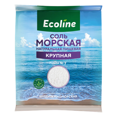 Соль морская натуральная «Ecoline» Крупная