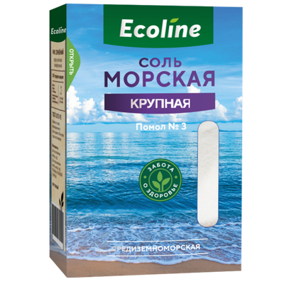 Соль морская натуральная «Ecoline» Крупная