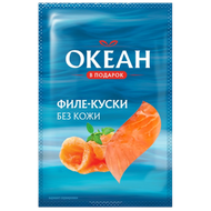 Форель радужная слабосоленая «Океан в подарок» филе-куски без кожи - Мир Продуктов №3