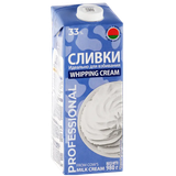 Сливки питьевые «Молочный мир» 33%