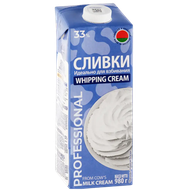 Сливки питьевые «Молочный мир» 33% - Мир Продуктов №3