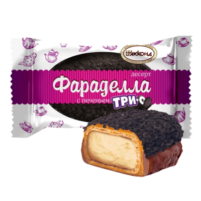 Десерт «Фараделла» с печеньем трио