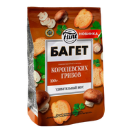Сухарики «Flint багет» королевские грибы - Мир Продуктов №3
