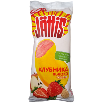 Десерт замороженный «JATTIS» клубнично-яблочный сорбет
