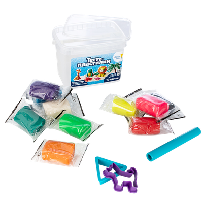 Тесто-пластилин «Genio kids» 10 цветов