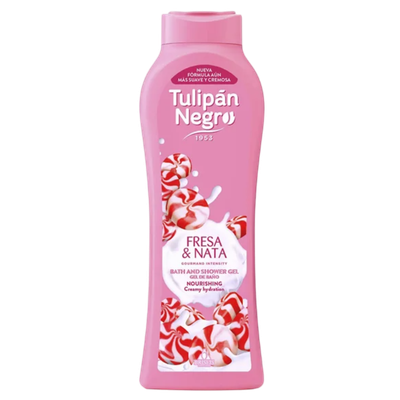 Гель для душа «Tulipan Negro» Клубника и сливки