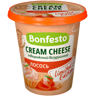 Сыр творожный «CREAM CHEESE» лосось