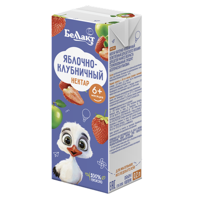 Нектар «Беллакт» яблоко-клубника с 6 месяцев