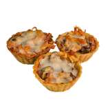 Тарталетки с беконом и грибами