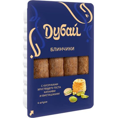 Блинчики «Дубай» тесто катаифи-фисташки