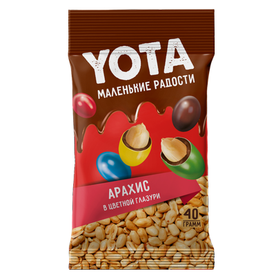 Драже «Yota» Арахис в цветной глазури
