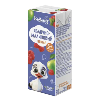 Нектар «Беллакт» яблоко-малина с 5 месяцев