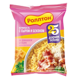 Вермишель быстрого приготовления «Роллтон» с сыром и беконом
