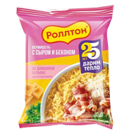 Вермишель быстрого приготовления «Роллтон» с сыром и беконом - Мир Продуктов №3