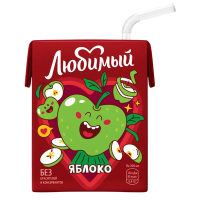 Напиток сокосодержащий «Любимый» яблоко