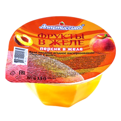 Фрукты в желе «Аппетиссимо» персик