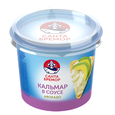 Паста рыбная «Санта Бремор» с авокадо и кальмаром