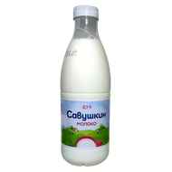 Молоко «Савушкин» 3,1% ультрапастеризованное  - Мир Продуктов №3