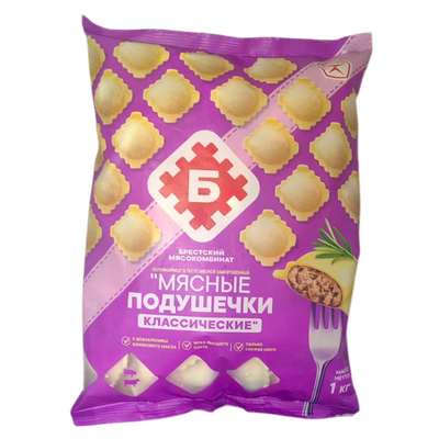 Пельмени «Мясные подушечки» классические