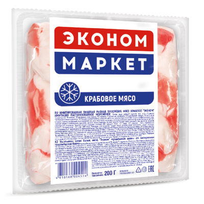 Крабовое мясо «Эконом маркет» замороженное