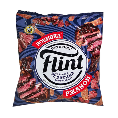 Сухарики ржаные «Flint» телятина