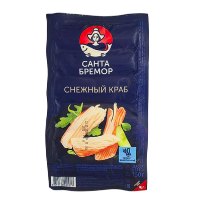 Крабовые палочки «Санта Бремор» снежный краб замороженный